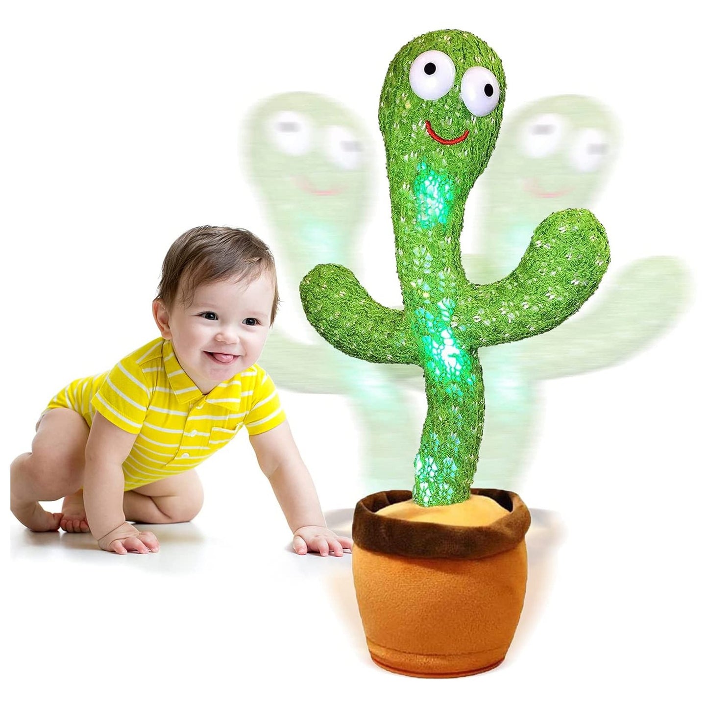 Toy Imagine Rechargeable Talking Cactus Toy for Kids - Musical Dancing, Speaking Cactus Toy for Babies