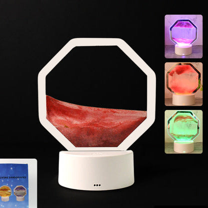 Led Moving Sand Art Table Lamp (1 Set)