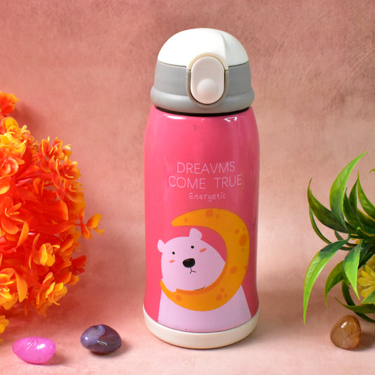 cartoon fun-blast Stainless Steel Insulated Vacuum Water Bottle (500 Ml Approx)