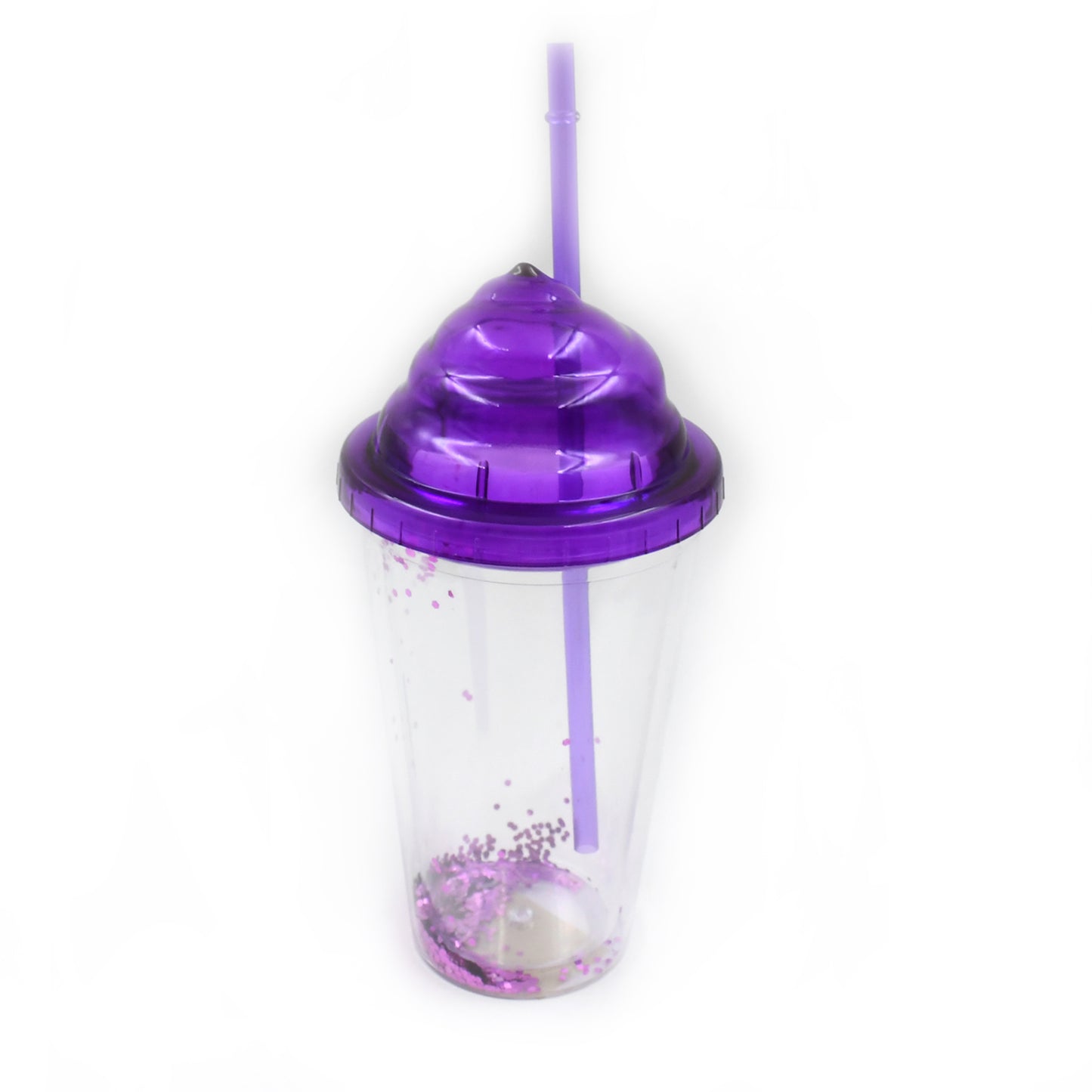 High Quality Plastic creative Cold Drink Cup  Tumble Reusable Tea Coffee Tumbler With Lid And Straw Double Wall Plastic Drinking Sport Bottletravel Tumbler (1 Pc  Mix Color)