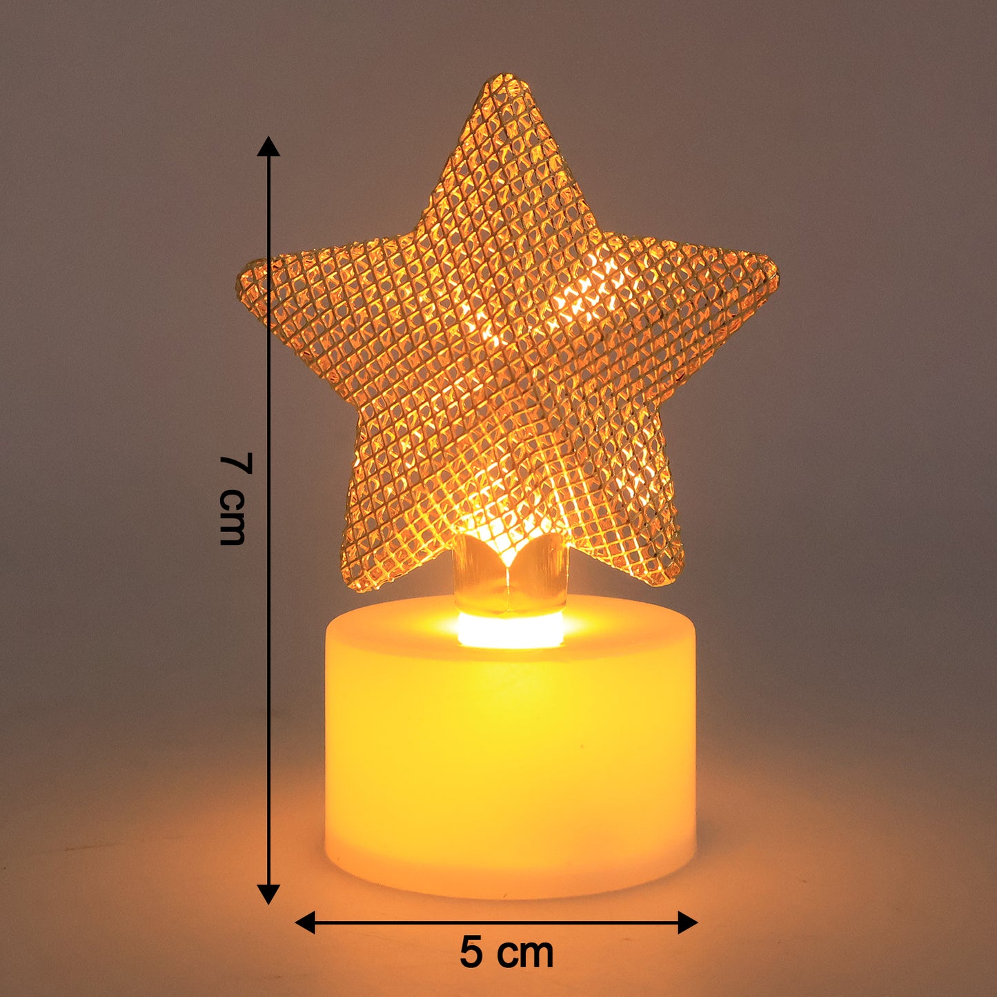 Decorative Led Star Candles ( Set Of 12)