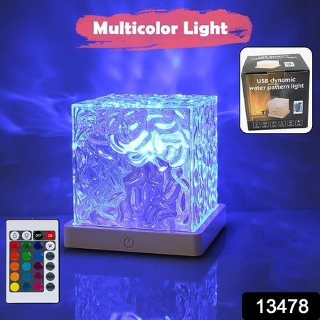 Dynamic ocean lamp Rotating Water Ripple Night Lamp With Remote