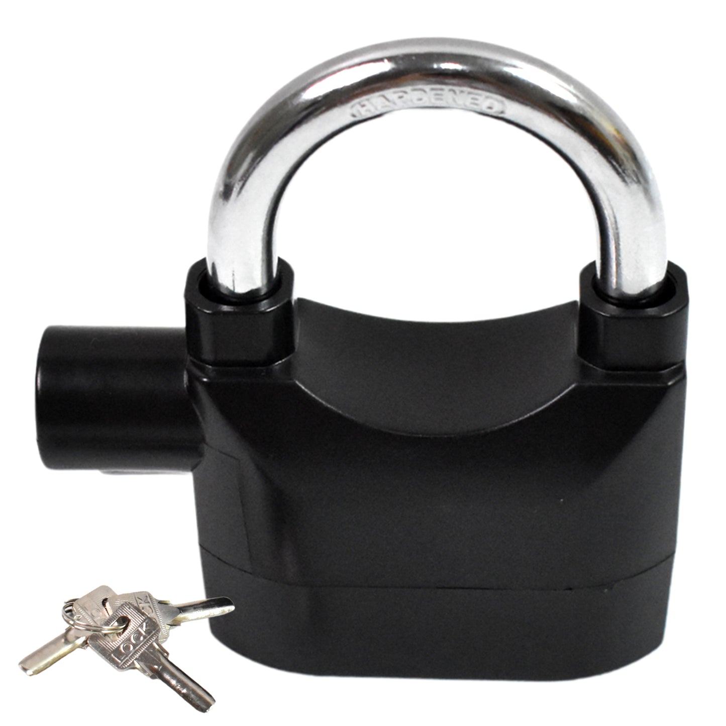 Anti-Theft Siren Alarm Padlock – Waterproof Security Lock with 3 Keys | Smart Alarm Lock for Bike, Gate, Garage (1 Set)