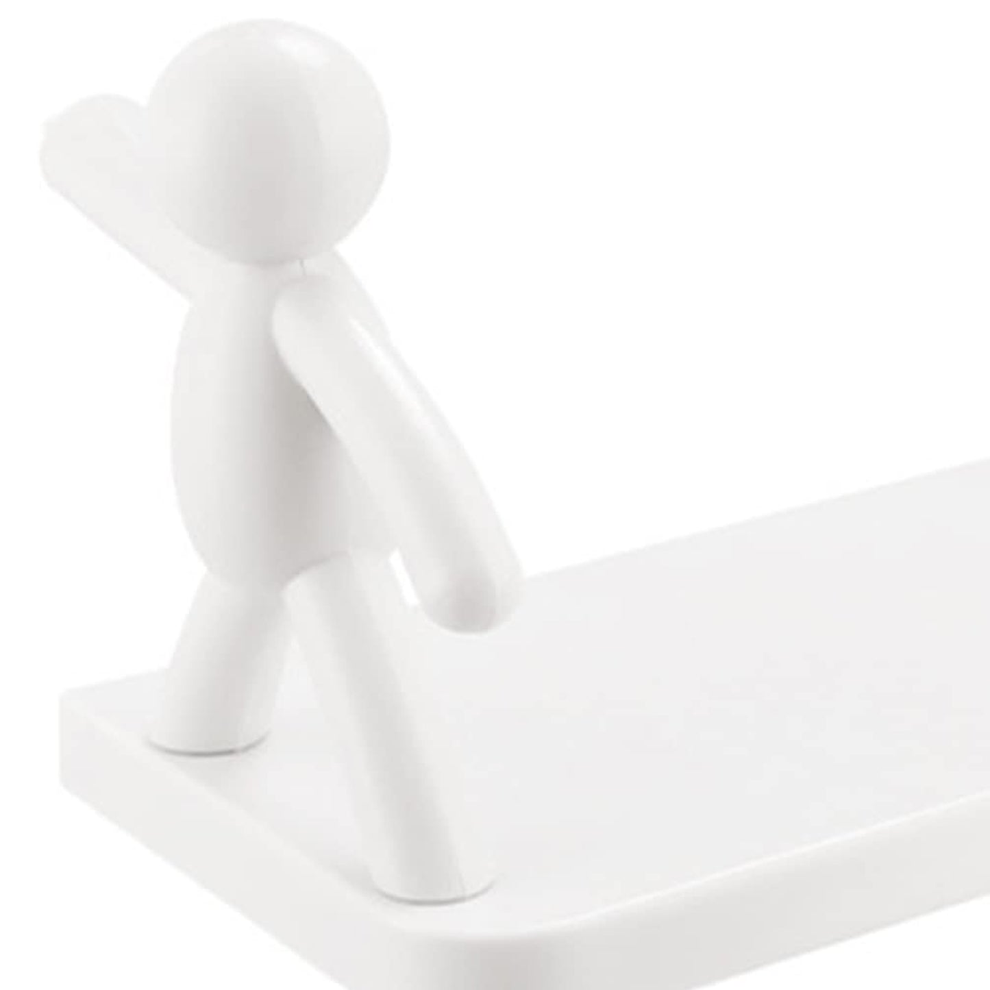 9271b Self Adhesive Cute Floating Shelves Wall Shelf  Wall Mounted Organizer - Human Figurine  Brown Box (1 piece)