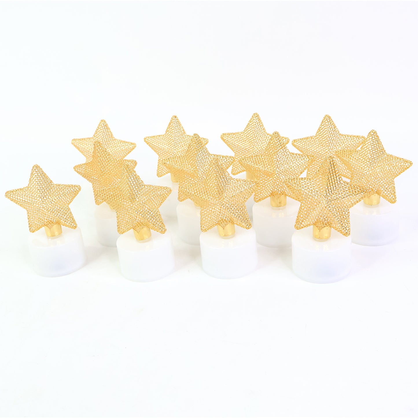 Decorative Led Star Candles ( Set Of 12)
