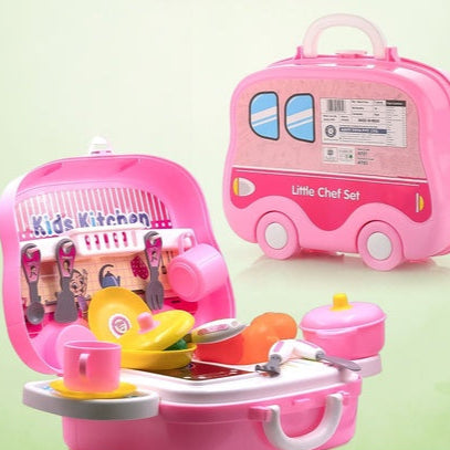 Kitchen Set For Kids Girls Pretend Play Toys Little (23 Pcs Set Approx)