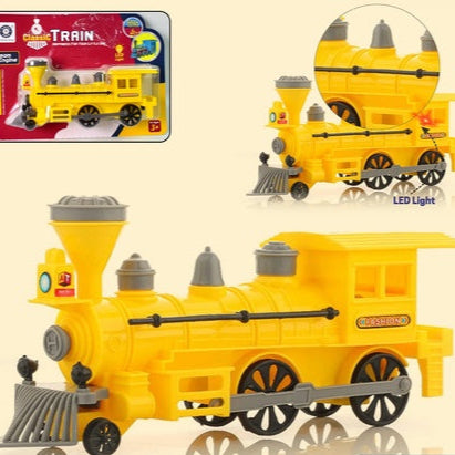 Pull And Go Train With Light Plastic String Pull Back Train (1 Pc  Mix Color)