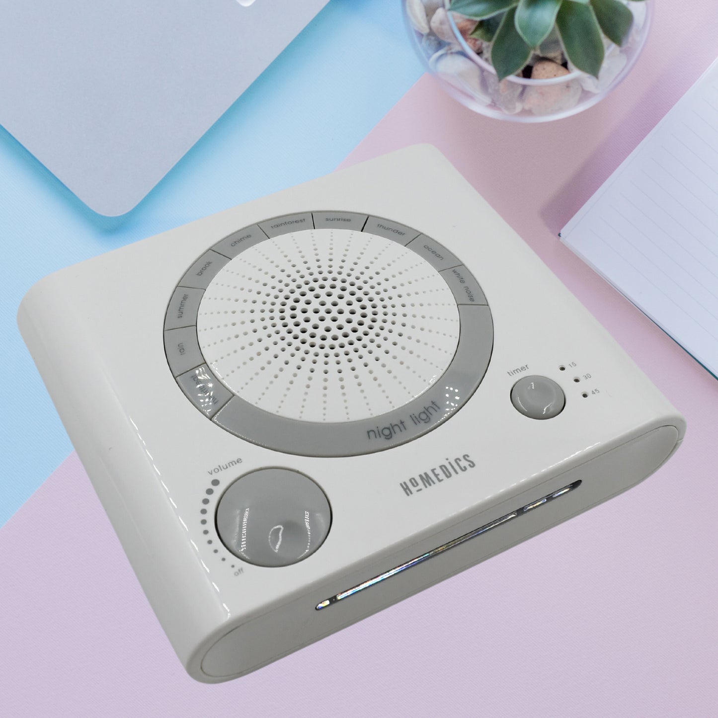 Sleep Therapy Noise Sound Therapy Machine With 8 High-fidelity Soothing Sleeping  Anxiety  Stress Natural Sounds Battery Or Adaptor Charging Options 3 Auto-off Timer Option