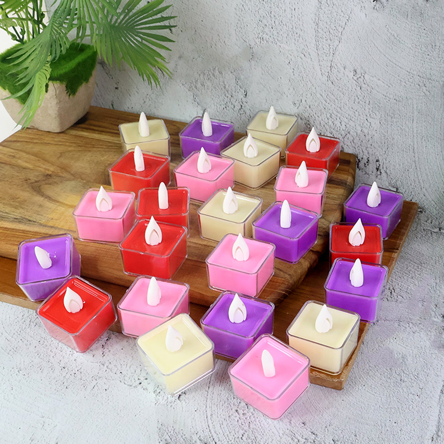 Multi-color Led Tealight Candles(Set Of 24)