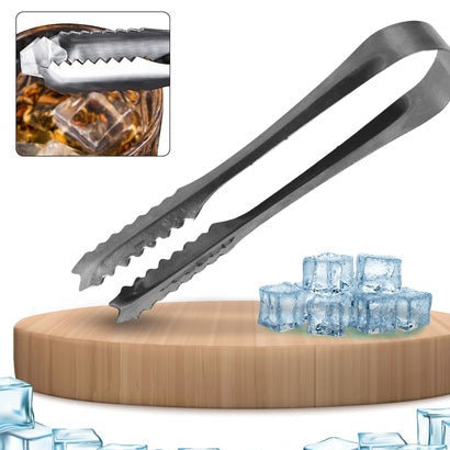 Stainless Steel Tong For Lifting Ice Cubes Sugar Cubes  Serving Tongs (13 Cm  1 Pc)